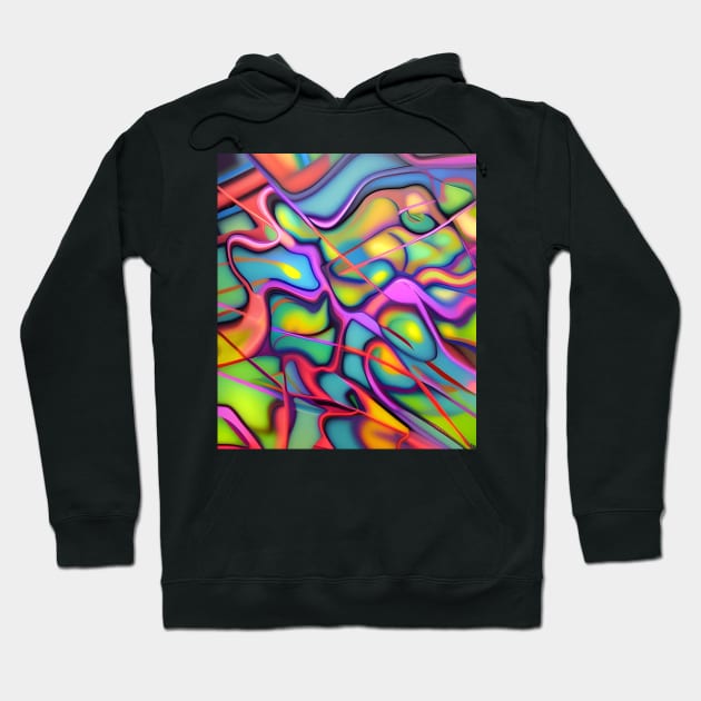 Neon Wind Hoodie by AlienMirror